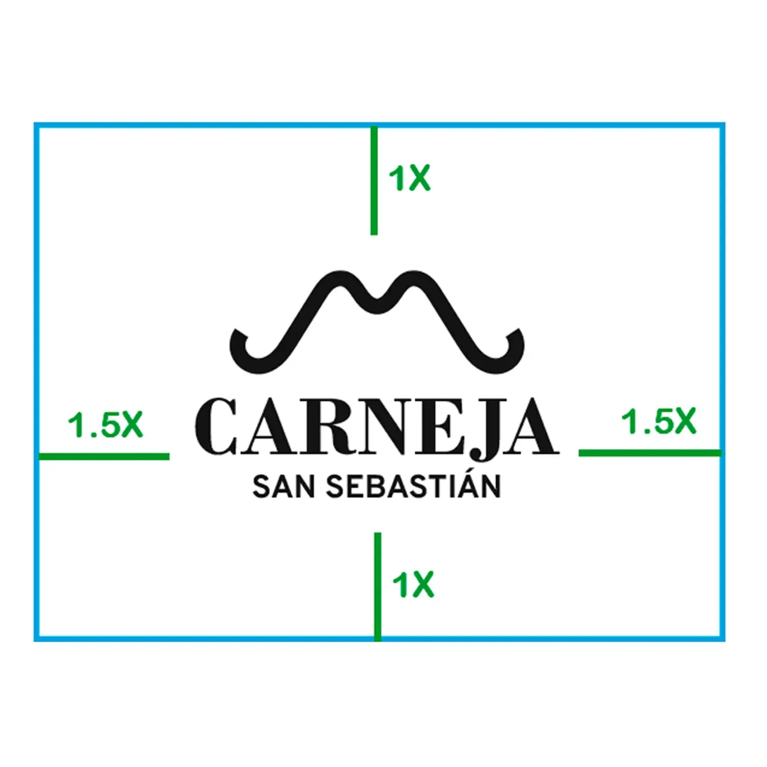 Proceso de diseño del isologo de Carneja