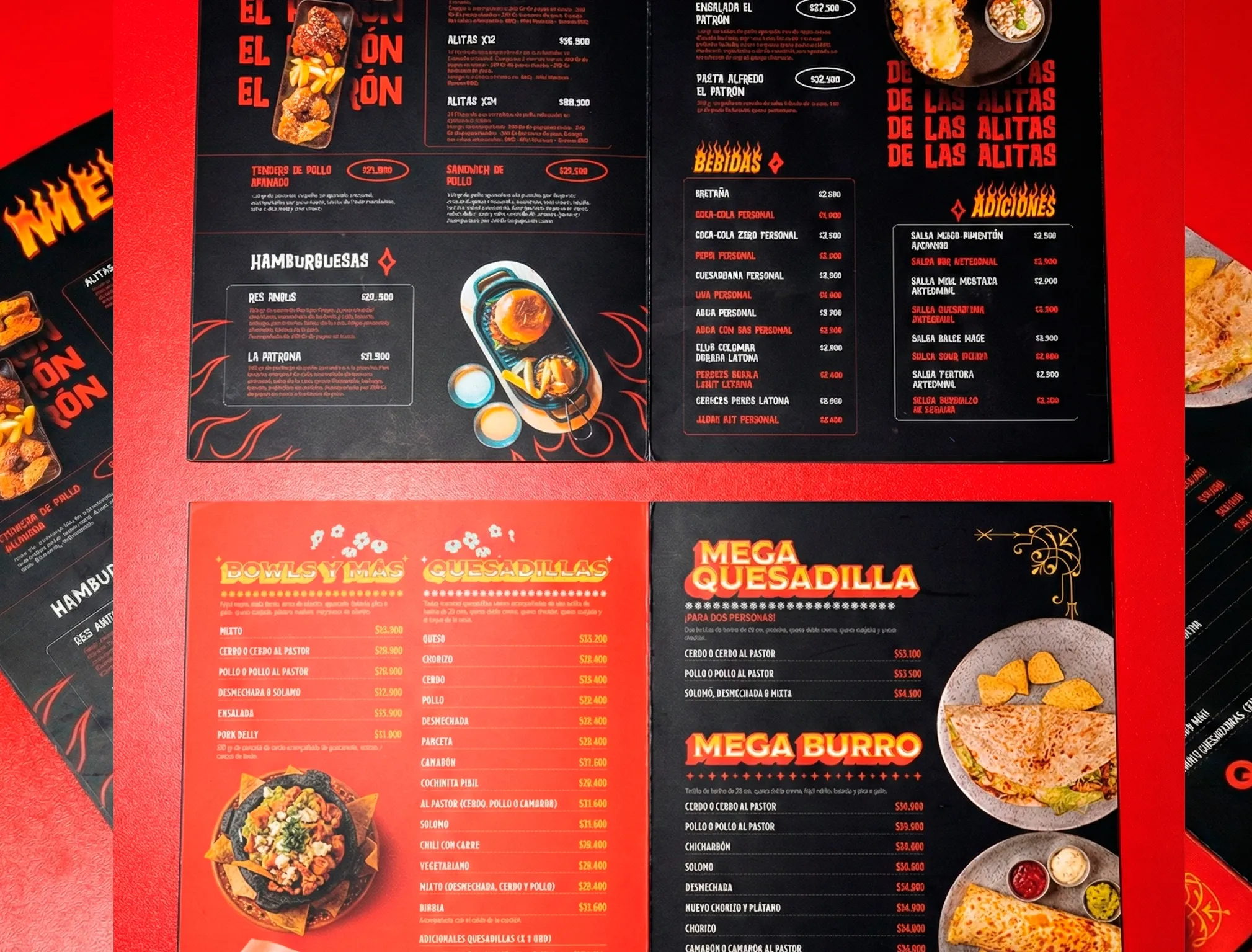 Menú gastronómico diseñado en Doble U 3