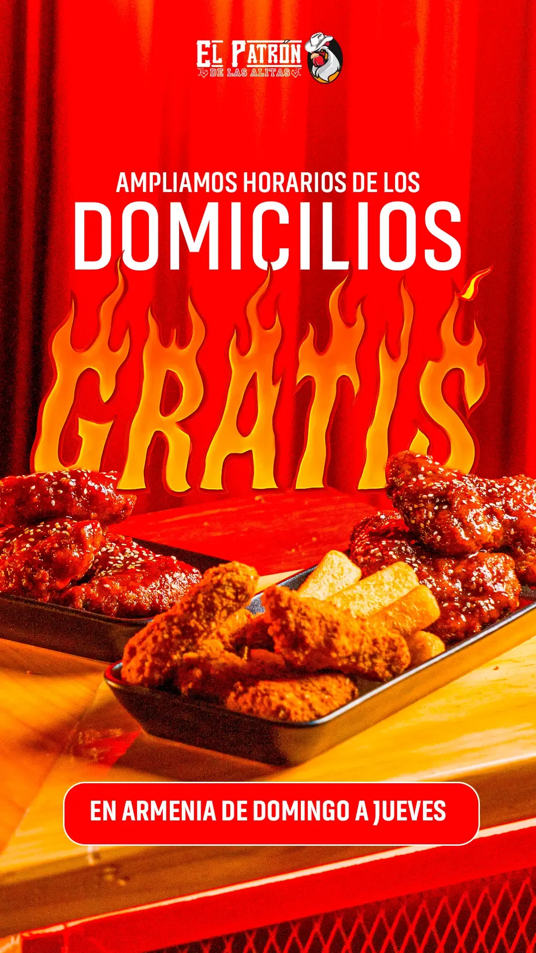 Historia de Instagram para El Patrón de las Alitas 12